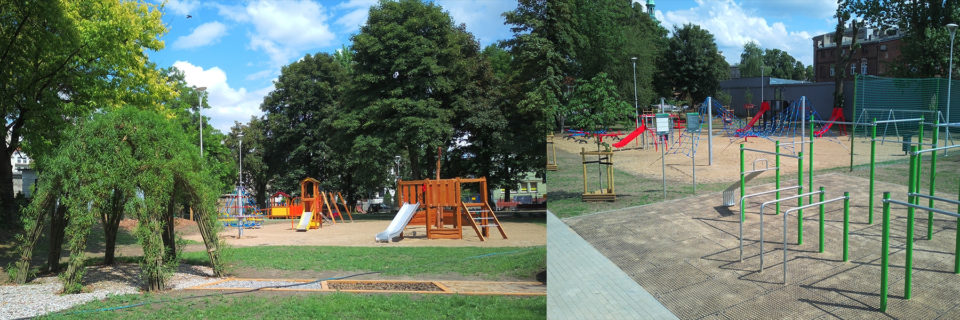 Kompleksowe wykonanie projektów przebudowy parku oraz budowa nowego placu zabaw dla dzieci i boisk